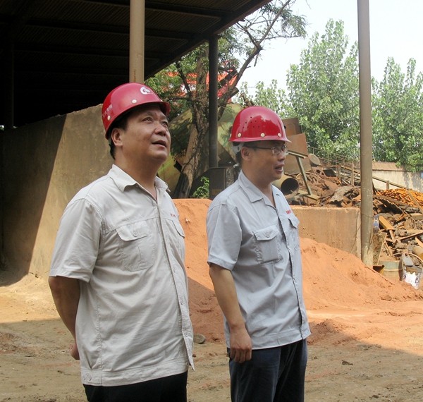 （8）2017年8月3日，集團公司常務(wù)副總經(jīng)理周為民來公司視察_副本